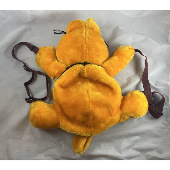 Garfield Cat Plush Backpack Adjustable Straps Zipper Pouch 15 x 18 - Picture 3 of 5